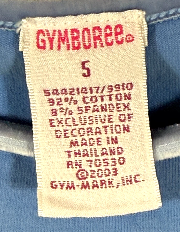 Gymboree Sugar Plum Fairy Blue Knit Dress Girls Size 5 Long Sleeve - Image 4 of 4