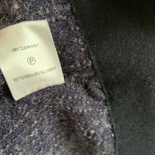 Linea Domani Painted sweater Cardigan Knit Blazer Ruffle Collar wool band sz M - Picture 12 of 16