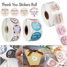 1.0/1.5” 500 Thank You Stickers Thank You For Supporting Small Business Labels