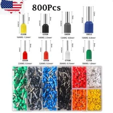 Electrical Wire Connectors Cord Pin End Bootlace Ferrule Crimp Terminals 800PCS