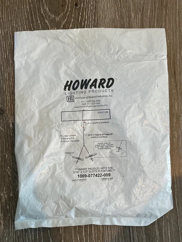 HOWARD LIGHTING PRODUCTS 1009-077422-009 HANGING KITS & GRIPPLE EXPRESS