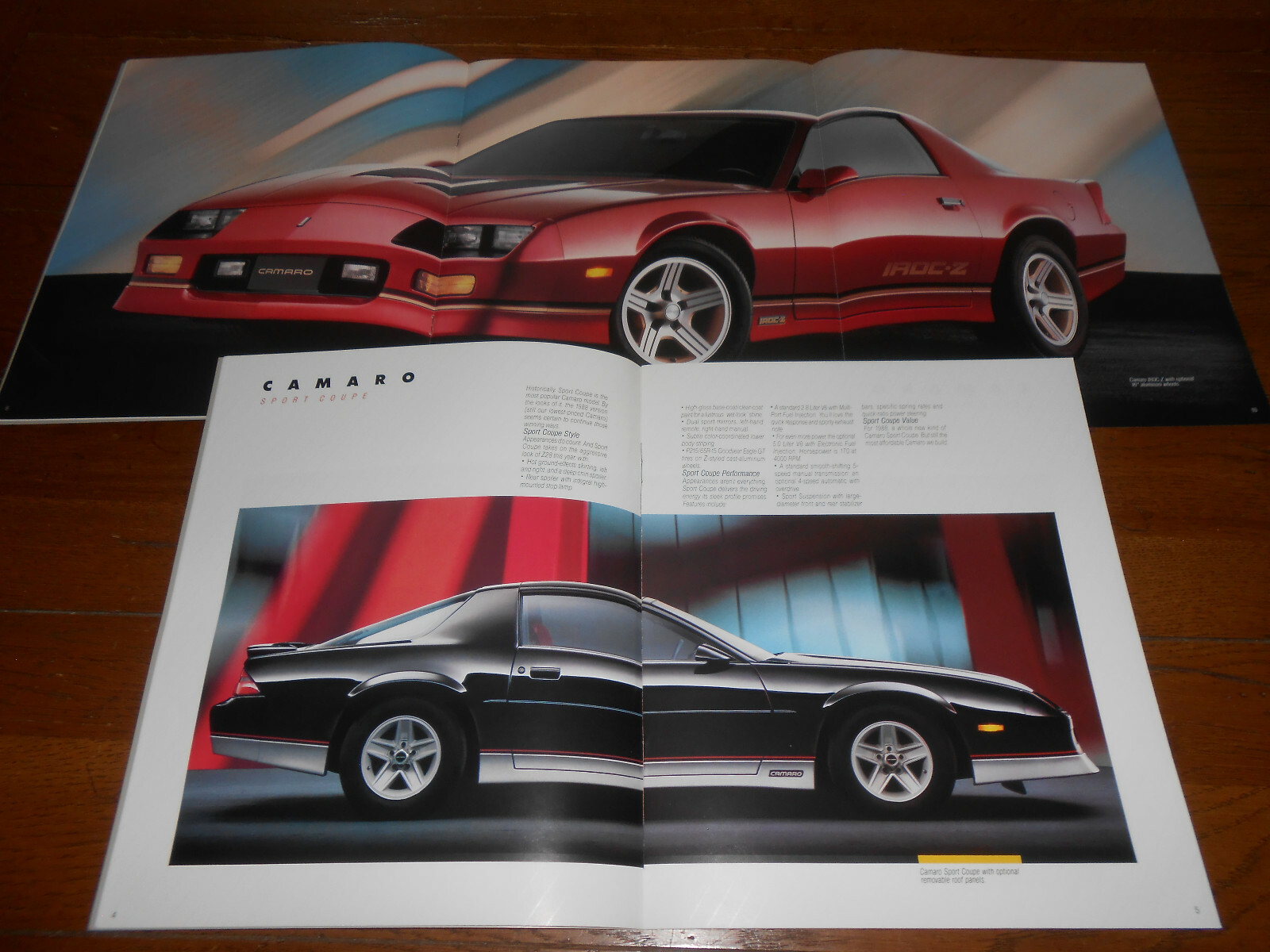 1988 CHEVY CAMARO & IROCZ BROCHURE / ORIGINAL 20 Page '88 CHEVROLET