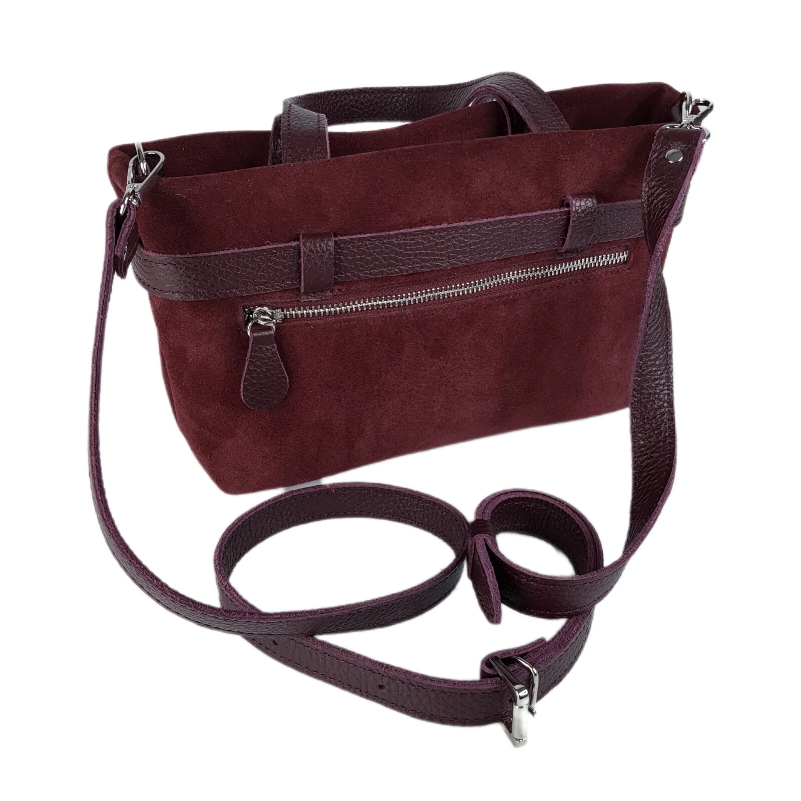 COACH Borsa donna VERA pelle scamosciata bordeaux tracolla bordeaux