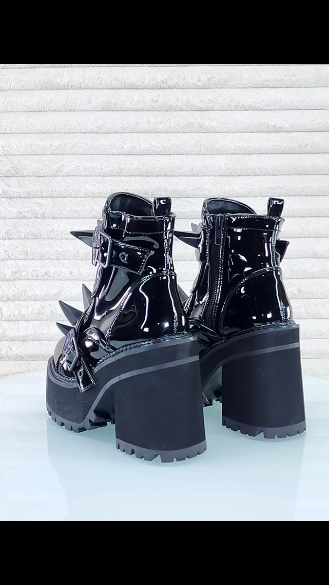 BOTAS BOTINES CHAMULA ブラック クロッグ Amazon.com | AMINUGAL Black Platform Boots for Women Round