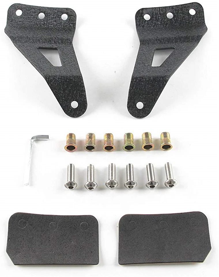 Soporte de montaje de barra de luz 2 piezas negro para barra de luz curva de 52" envío a EE. UU. Foto 4 de 4