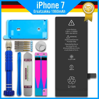 PROBAGZ Ersatz Akku für Original Apple iPhone 7 Batterie + Werkzeug + Rahmen Kleber