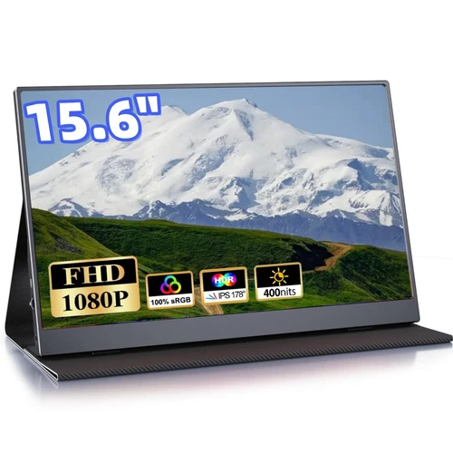 Tragbarer Monitor 15,6 Zoll 1920x1080 FHD Gaming Portable Monitor Type-C/HDMI
