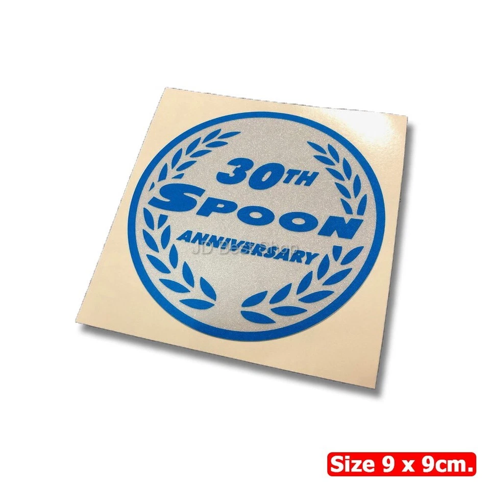 Spoon 30th Anniversary Sticker JDM Style Vinyl Diecut For Honda Sports Racing RS — 第 2/4 张图片