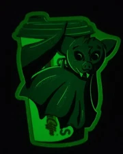 DUTCH Bros Sticker Bat With Cup GLOW In DARK October 2021