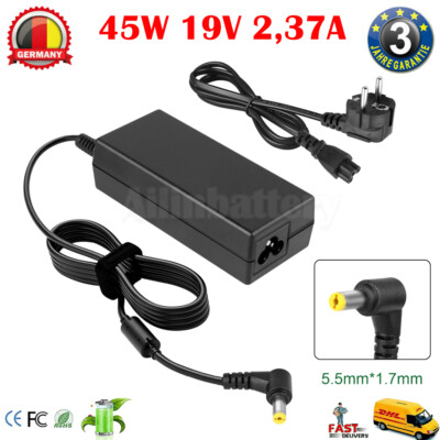 19V 2,37A 45W Netzteil Ladegerät für Acer Aspire E1 E3 E5 E15 E14 E11 ES1 F15