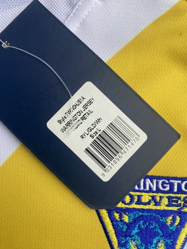 Warrington Wolves 2010 Home Rugby Jersey Size Large With Tags Super League - Picture 6 of 18