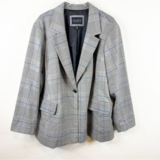 Eloquii Plaid Blazer 28