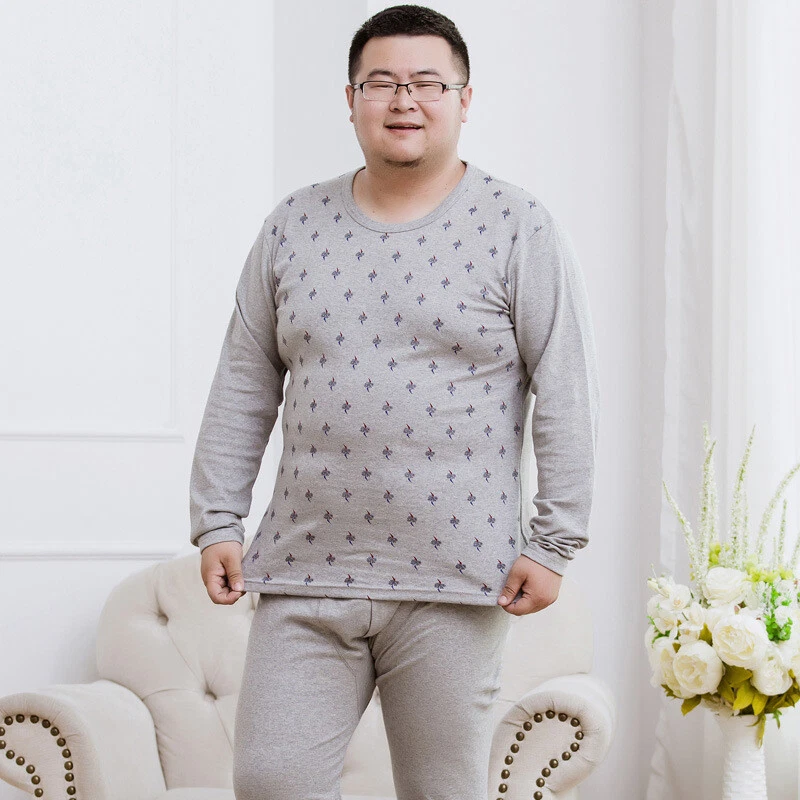 Zonbailon Men's thermal underwear Oversize plus fat plus size