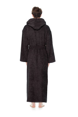 floor length hooded dressing gown OHS Teddy Marl Dressing Gown Floor Length, Adults
