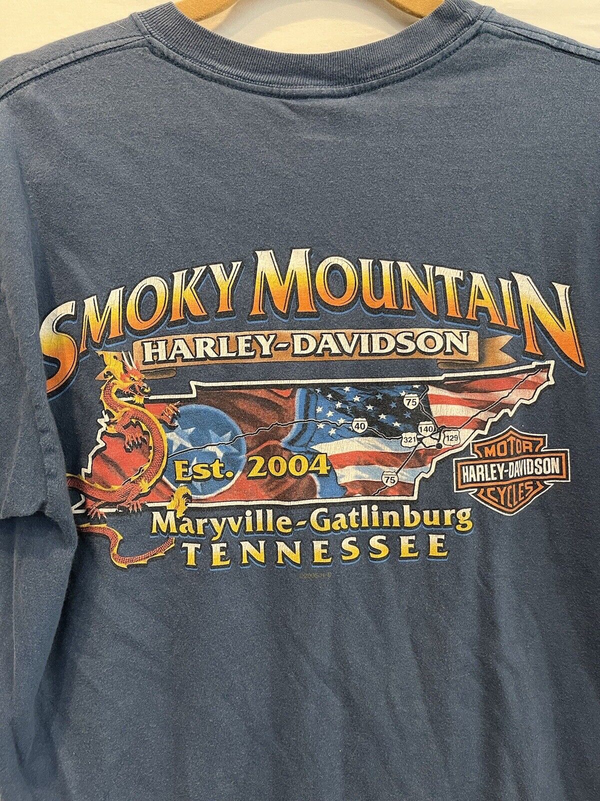 Harley Davidson Shirt Smoky Mountain Gatlinburg T… - image 5