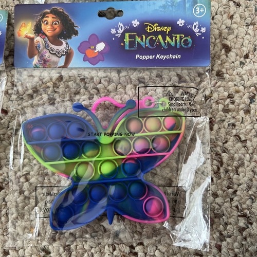 6 Popper Fidget Schlüsselanhänger Neu Groß 5" Disney Stitch Encanto Pinkfong Baby Hai - Bild 2 von 8