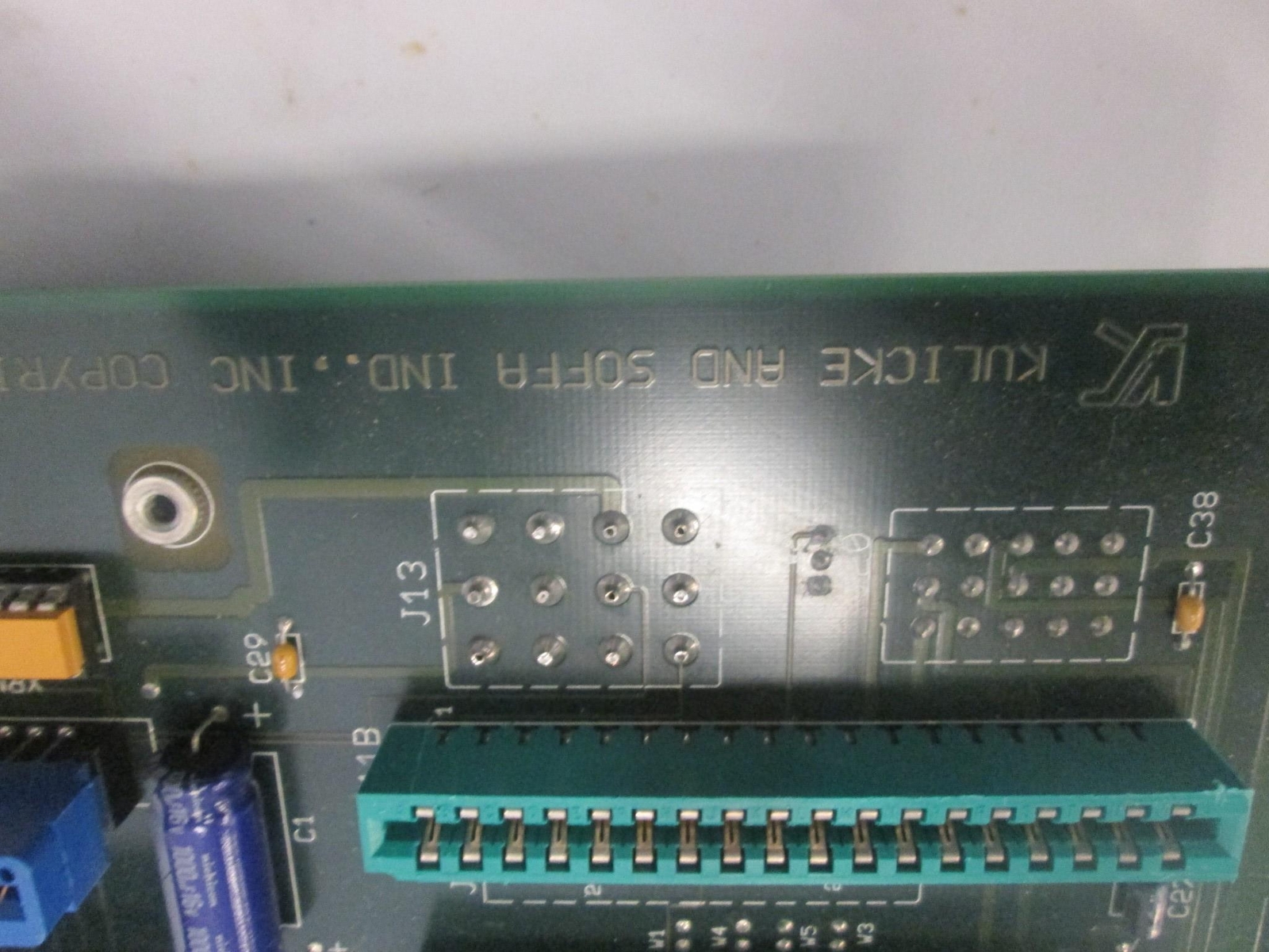 Kulicke and Soffa, 02920-4100-000-02, Printed Circuit Board, Used