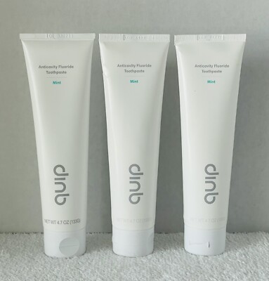 QUIP Anticavity Fluoride Toothpaste Mint Flavor 4.7 oz/tube NEW SEALED Lot of 3