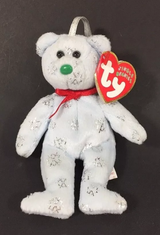 Ty Jingle Beanies Flaky Beanie Babies Ornament Christmas Bear