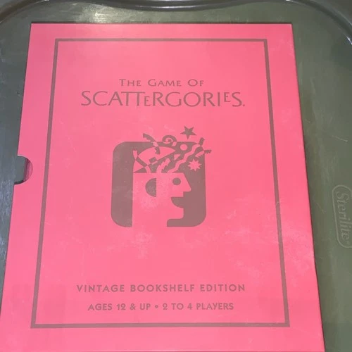 Hasbro Scattergories Vintage Bookshelf Edition Board Game 12+ 2-4 Players