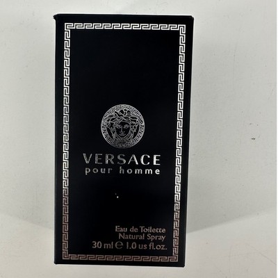 Versace Pour Homme Eau De Toilette 30ml 1.0oz Mens Fragrance Spray Italy 720007