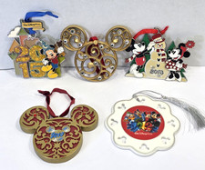 Disney Christmas Holiday Ornaments 2007-2015 Mixed Lot of 5