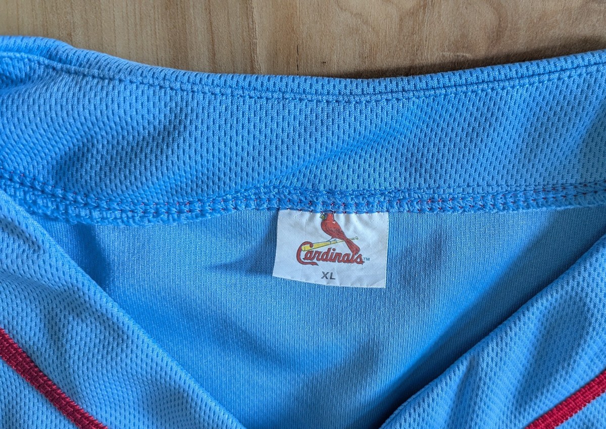 MLB St. Louis Cardinals Baby Blue Embroidered Baseball Jersey