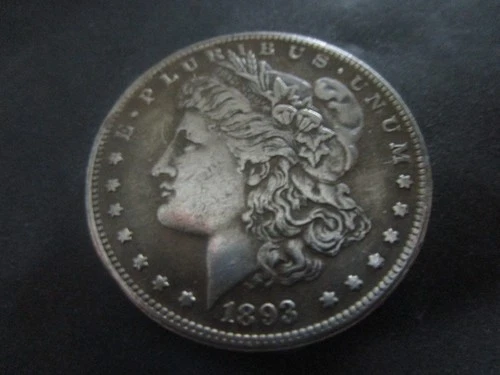 1893 CC $1 Morgan Silver Dollar 90% U.S. Excellent Coin