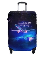 Cover Stretchy Spandex Suitcase Covers for Luggage with Zippers & Elastic Str...