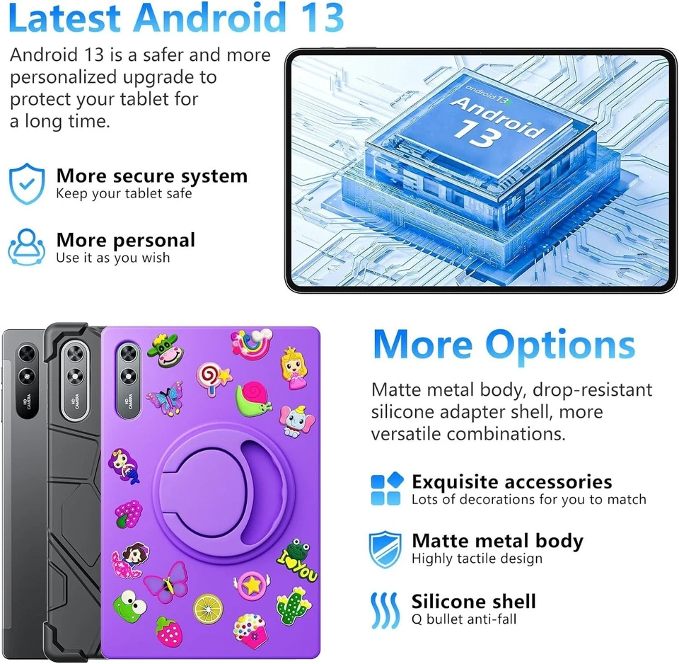 SGIN 10,51 Zoll Tablet Octa-Core Android 13 6GB RAM 128GB ROM Dual Kamera 1,8Ghz - Bild 4 von 4