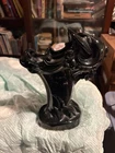 MCCOY POTTERY BLACK RAMS HEAD VASE Tough To Find In Black