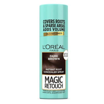 LOreal Paris Instant Root Concealer Spray Grey Root Regrowth 2 Dark Brown 75ml 