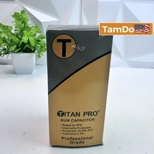 Titan Pro TRCFD705 Capacitor 70/5 µF ±5%, 440/370V AC Round Motor Run HVAC