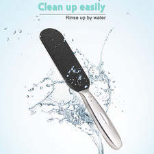 Professional Pedicure Foot File,Coarse/Fine Double Side and Reusable Stainles...