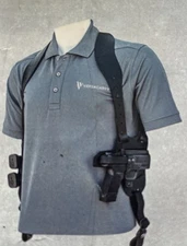 Versacarry Mayhem Molded Polymer Shoulder Holster Thumb Break Right Leather NEW