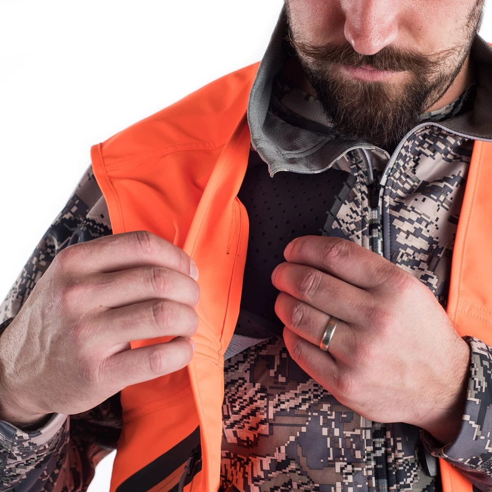 SITKA Gear Ballistic Vest Large Blaze Orange - Image 2 of 3