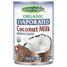 Let's Do Organic®, Organic Evaporated Coconut Milk, Unsweetened, 13.5 fl oz (398