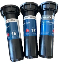 Orbit Lot Of 3 4”Professional Adjustable Pop-up Sprinkler Lawn Irrigation {47}