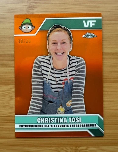 2025 Topps Chrome Vee Friends Christina Tossi Orange Refractor 10/25