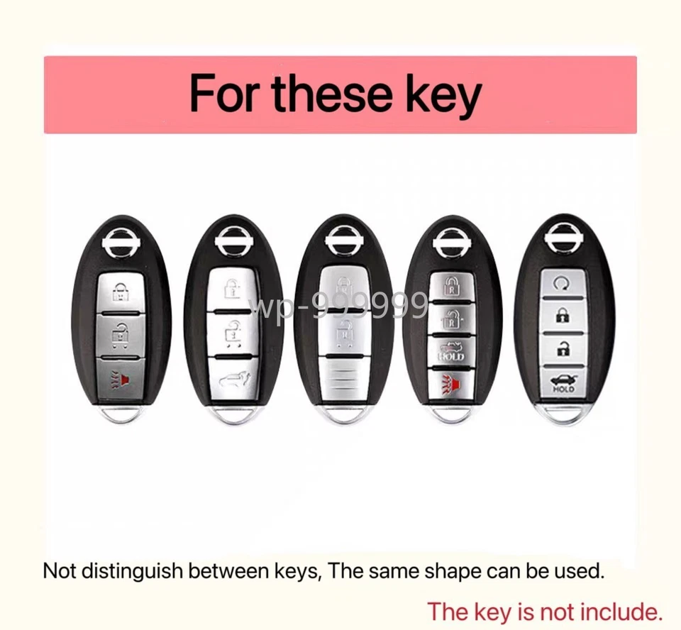 Car Remote Key Fob Cover Case For Nissan 5 4 Buttons Murano Versa Rogue Kicks - Imagem 2 de 4