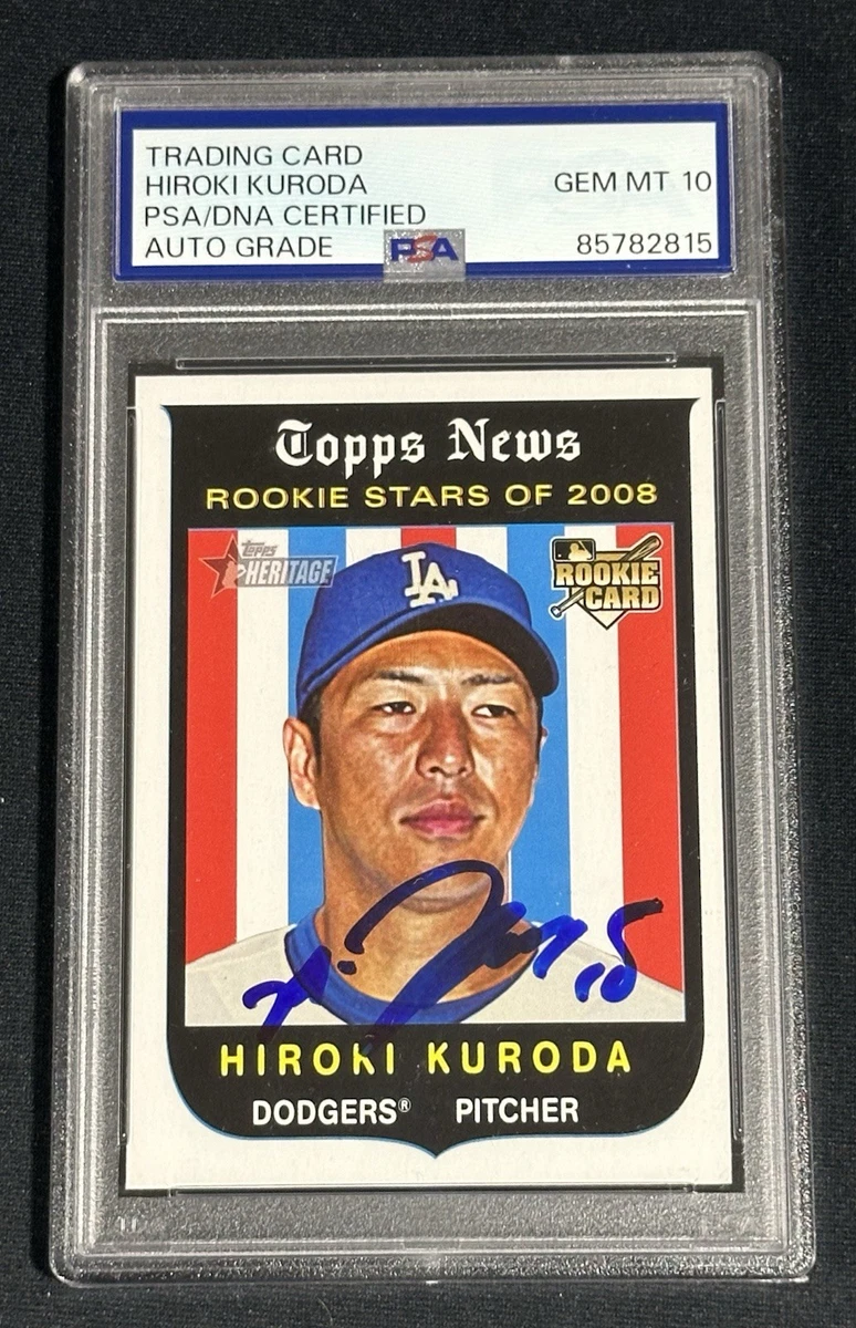 Hiroki Kuroda Baseball Autographed Sports Trading Cards