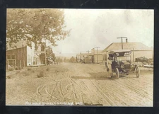 REAL PHOTO LAIDLAW OREGON DOWNTOWN DIRT STREET SCENE POSTCARD COPY