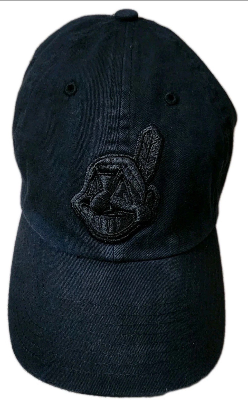 47 Brand Cleveland Indians Hat Chief Wahoo All Bl… - image 1