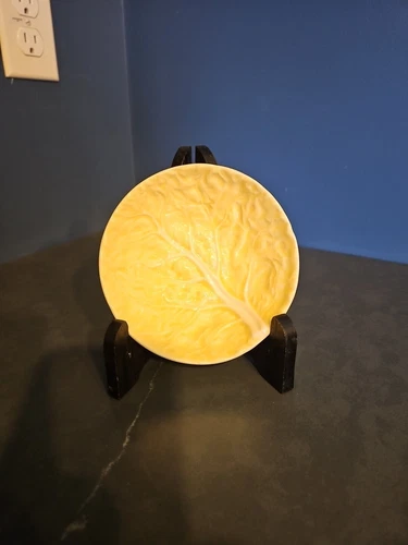 Bordallo Pinheiro Portugal Yellow Cabbage Leaf Small Bowl 5” Set of 2