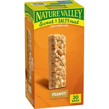 Nature Valley Sweet and Salty Granola Bars, Peanut, 30 Bars, 36 OZ
