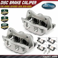 2x Front Driver & Passenger Brake Caliper w/ Bracket for Honda Odyssey 2018-2024
