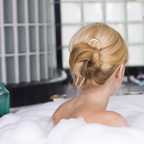 Confezione 4 Spille Capelli Forma U Metallo Forchetta Capelli Francesi per Panini Donna Ragazza Acconciatura - Foto 3 di 8