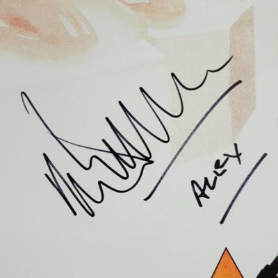 Malcolm McDowell signed Clockwork Orange 24x36 Stella Ygris Poster