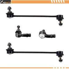 For 2008-2011 Ford Focus 4PCS Front Stabilizer Sway Bar Outer Tie Rod Kit Set