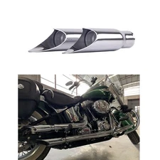 SHARKROAD Gp Shorty Style Slip On Mufflers For Harley Softail1986-2017 Upgrading